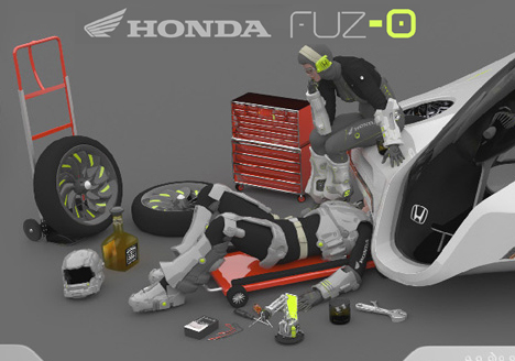 71 Futuristic Honda Fuzo Hover Concept Car Design