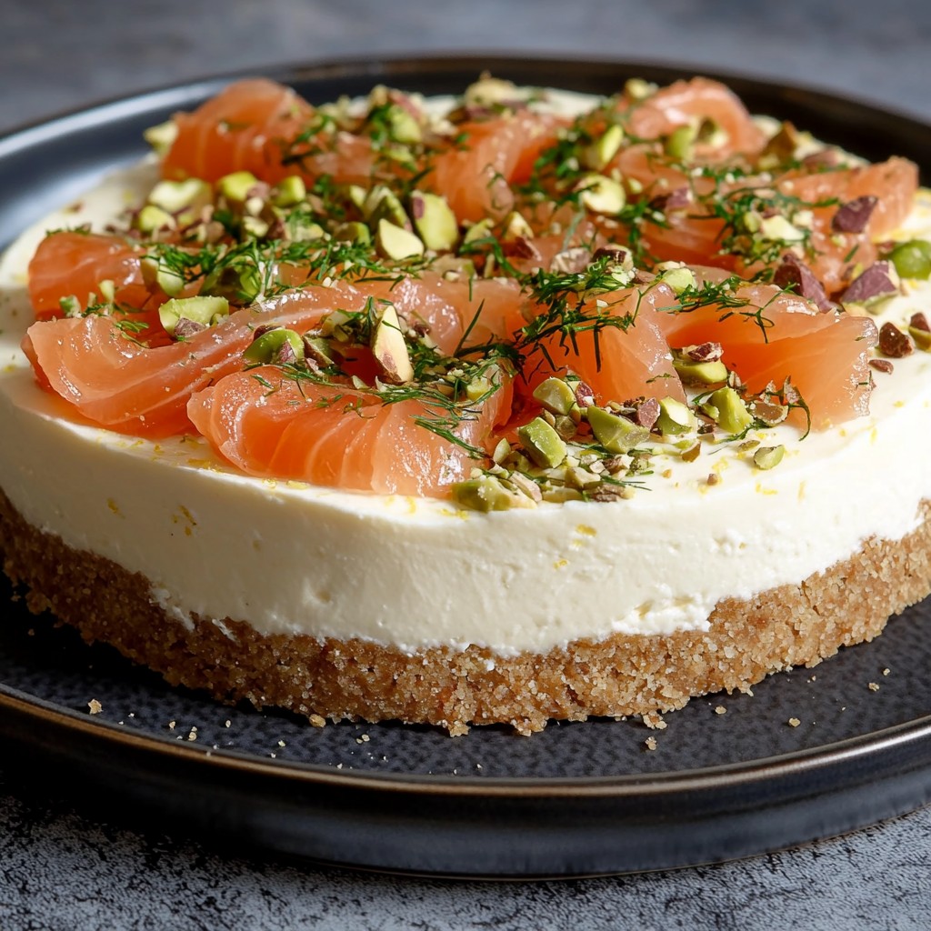 Чиизкейк с пушена сьомга