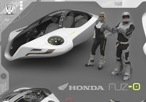 112 Futuristic Honda Fuzo Hover Concept Car Design