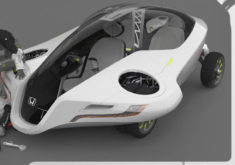 52 Futuristic Honda Fuzo Hover Concept Car Design
